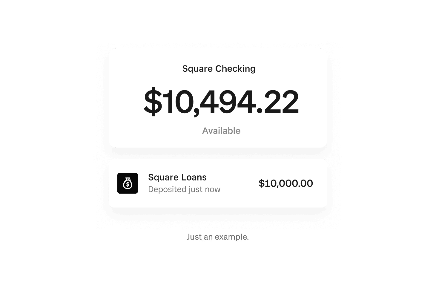 Checking and loan balances